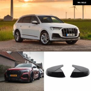 アウディ Q5 Q5L SQ5 Q7 SQ7 FY 4M 45 50 55 60 TDI TFSI S ライン SLINE ブライトブラック交換用 ミラー カバー キャップシェル ABT スタイル