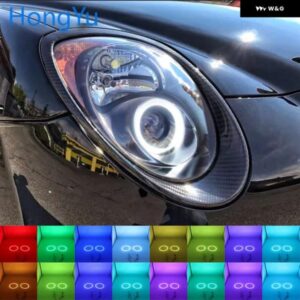アルファロメオ ヘッドライト マルチカラー RGB LED エンジェルアイズ ハローリングアイ DRL RF リモコン 水戸 2008 - 2015 アクセサリー