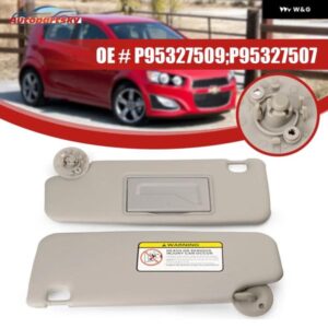 シボレー 日焼け止め シェード 左右サイド車フロントサン バイザー パネル P95327507 P95327509 ソニック 2012-2019