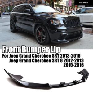 ジープ 3個 セットグランド チェロキー SRT 2013-2016 SRT8 2012-2013 2015-2016 フロント バンパー リップスプリッター カーボンスタイル ホワイト