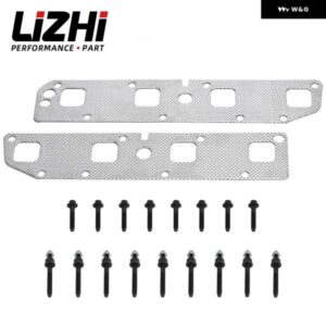 ジープ エキゾースト マニホールド ガスケット L + R ボルトスタッド 03-08 ラムダッジ クライスラー 5.7L V8 ガス 53013944AA
