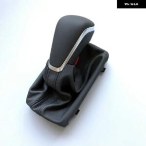 アウディ 4G1713139 A7 A6 PA スタイル C7 2016 2017 2018 ブラック ギア シフト ノブとレザーブーツゲートル LHD オートトランス専用