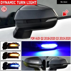 アウディ Q2 2018 2019 2020 Q3 2019 2020 スクロール LED ダイナミックウィンカー ライトサイド ミラー フラッシュライトリピーターウインカーランプ