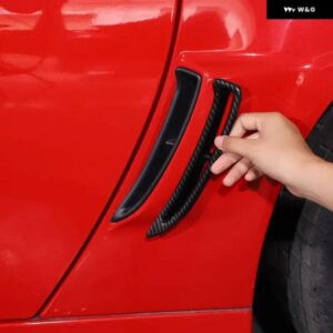 シボレー コルベット C6 2005-2013 ABS カーボン車リアサイドフェンダー吸気フレーム トリム カバー カーアクセサリー