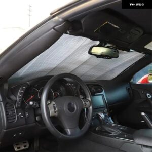 シボレー コルベット C6 2005-2013 アルミ箔 フロントガラス UV サン シェード カーアクセサリー