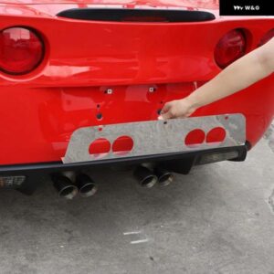 シボレー コルベット C6 2005-2013 ステンレス テール喉マフラーバッフル パネル カバー トリム カーアクセサリー