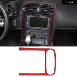 シボレー コルベット C6 2005-2013 ソフトカーボンカーセンター コンソール エア アウトレット フレーム カバー トリム ステッカー