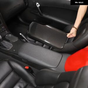 シボレー コルベット C6 2005-2013 ABS カーボン中央 制御 アームレスト ボックス カバー 飾るカーアクセサリー