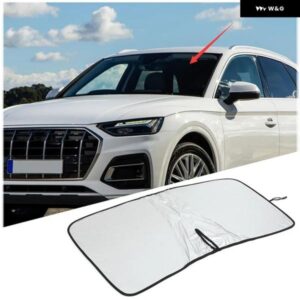 アウディ Q5 2022-2023 アルミ箔カー スタイリング フロントガラス 抗 UV サン シェード カーアクセサリー