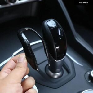 アルファロメオ ジュリア STELVIO 2017-2019 ABS カーボン/マットブラック ギア シフト ヘッドカバー トリム ステッカー カーアクセサリー