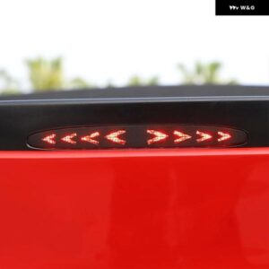 シボレー コルベット C6 2005-2013 合金 黒高ブレーキライトカバー ブレーキランプ トリム ステッカー カーアクセサリー