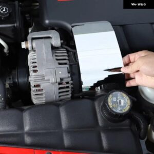 シボレー コルベット C6 2005-2013 ステンレス エンジン ブレーキブースターカバー トリム ステッカー カーアクセサリー