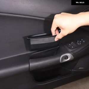シボレー コルベット C6 2005-2013 ABS 黒 ドアハンドル 収納 ボックス 携帯電話 収納 ボックス カーアクセサリー
