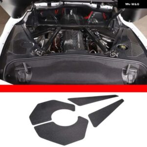 シボレー ボンネット エンジン コンパートメントサイド パネル トリム カーボン 装飾 シート コルベット C8 スティングレイ Z51 Z06