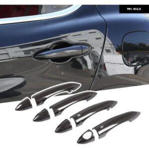 アルファロメオ ABS カーボン車 外装 ドアハンドル グラブカバー トリム ジュリア 952 ステルヴィオ 949 2017-2020 外装 アクセサリー