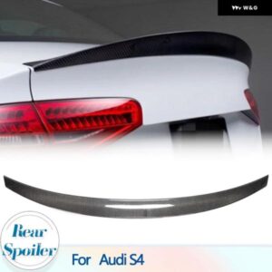 アウディ リア トランク スポイラー ウイング S4 B8.5 セダン 4 ドア 2013-2016 カーボンレーシングリア スポイラー トランク トランク リッドウイン