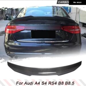 アウディ リア トランク レーシング スポイラー ブーツリップ ウイング スポイラー A4 B8.5 A4 SLINE 2013-16 カーボンリア スポイラー リップ