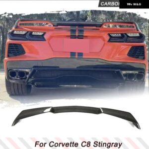 シボレー カーボンリア トランク スポイラー コルベット スティングレー C8 2 ドア 2020-2024 ハイウィング スポイラー リア トラ