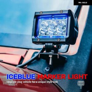 ジープ 車 LED ワーク ライトバー アンバー 周囲光 UNLIMITED-GO K1 4インチ 18W LED スポットワークランプ ATV SUV トラック ボート用