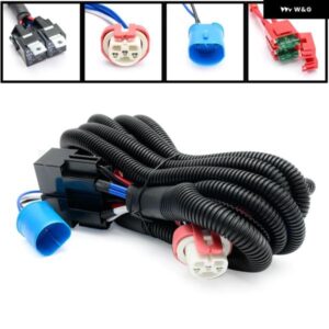ジープ 9004 HB1 14AWG 240ワット 20A ヘッドライト リレー配線ハーネス変換キット グランド チェロキー ZJ トヨタ ピックアップ 日産