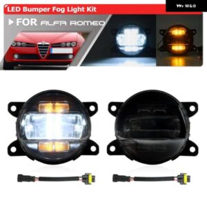 アルファロメオ スモーク 159 ブレラスパイダージュリア 3-IN-1 フロント LED デイタイム ランニングライト フォグランプ DRL ウィンカーウインカー