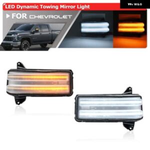 シボレー シルバラード/GMC シエラ 2500HD 3500HD 2020 + スイッチバックダイナミック LED 牽引 ミラー ウィンカーライ