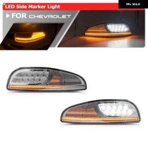 シボレー ユーロスタイル フロント バンパー 3-IN-1 DRL/ ダイナミックウィンカー / パーキング LED フェンダーサイド マーカーライ