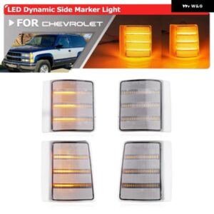 シボレー シーケンシャル LED コーナーフェンダーサイド マーカーライト ダイナミックウィンカー ランプ /GMC C/K 1500 2500