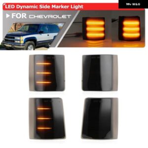 シボレー 4X スモーク /GMC C/K 1500 2500 3500 サバーバンタホブレザーユーコンシーケンシャル LED コーナーライト サ