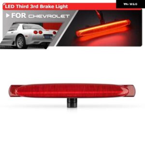 シボレー 1X コルベット C5 1997-2004 レッドレンズ F1 スタイル ストロボ LED トランク 蓋サード サード ブレーキ ストッ