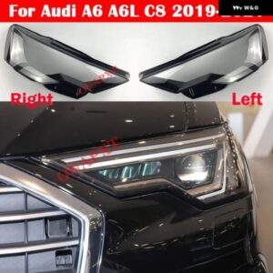 アウディ 自動 ヘッドライト ランプケース A6 A6L C8 2019-2021 ガラスレンズ シェル ヘッドランプ フロント ヘッドライト カバー キャップ
