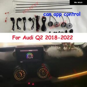 アウディ Q2 2018-2022 21色 MM I 装飾 アンビエントライト LED ドア ダッシュボード ストリップバックライト エアベント ノズル ムードランプ