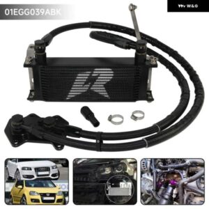 アウディ オイルクーラー キット 14列 VW ゴルフ R GTI MK5 MK6 03-08 用 A3/S3 06-08 EA113 ボルトオン アップグレード ビレット アルミ
