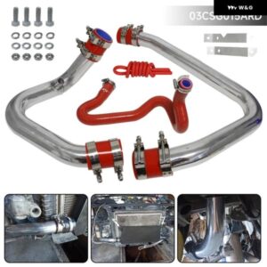 アウディ ターボアルミインタークーラー配管 パイプ キット A4 VW パサート 1.8T クワトロ B5 1.8L ブルー/ブラック/レッドに適合