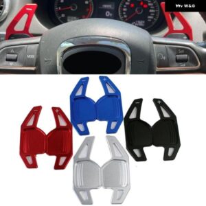 アウディ ステアリングホイール パドルシフター 延長 A4 B8 A3 8P S3 A5 A6 S6 C6 Q5 A8 R8 TTS MK2 8J アバント カー スタイリング 2個