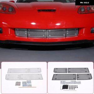 シボレー コルベット C6 2005-2013 ステンレス フロントグリル 装飾 メッシュ 外装 アクセサリー