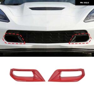 シボレー コルベット C7 Z06 2014-2019 ABS フロント バンパー エアインレット 装飾 フレーム 外装 モールドアクセサリー