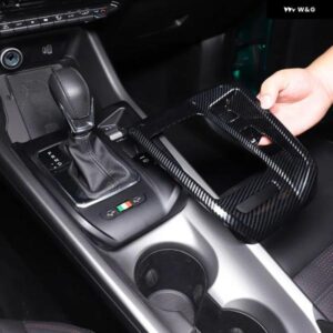 アルファロメオ トナーレ 2022 2023 ABS カーボン中央 制御 ギア シフト パネル フレーム 装飾 ステッカー カーアクセサリー