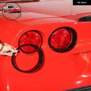 シボレー コルベット C6 2005-2013 ABS ブラック/リアテールランプ 装飾 リングアクセサリー