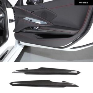 シボレー コルベット C8 スティングレイ Z51 Z06 2020-2023 内側ドア 装飾 ストリップ ステッカー インテリア アクセサリー