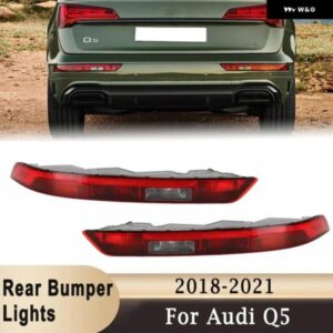 アウディ リア バンパー テールライト ウィンカーブレーキライト 4 電球 付き Q5 18-21 EU バージョン リアシグナルランプ 80A945069A 80A945070A