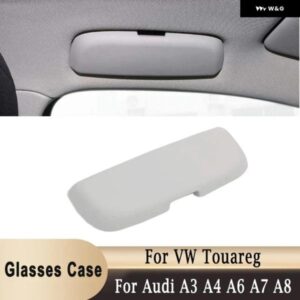 アウディ インテリア サングラスケースホルダー A3 A4 A6 A7 A8 ポルシェ カイエン /パナメーラ VW トゥアレグ用 メガネ ケース ボックス オーガナイザー