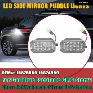 シボレー カーパーツ キャデラック エスカレード シルバラード サバーバン アバランチ タホ GMC シエラ ユーコン 2X LED サイドミラー