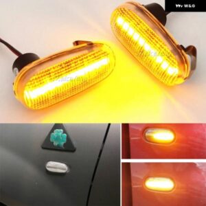 アルファロメオ 2個 水戸 955 147 GT 937 フィアット ブラボー 2 ダイナミック LED サイド マーカーライト 矢印ウィンカー点滅 ウインカーランプ