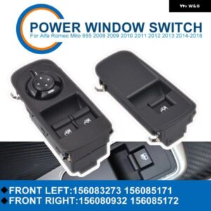 アルファロメオ フロント左右パワーウィンドウ スイッチ 車 水戸 955 2008-2018 ウィンドウレギュレータ スイッチ 156083273 156080932