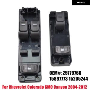 シボレー フロント 運転席側 電動パワーマスターウィンドウガラスリフター スイッチ 25779766 コロラド GMC キャニオン 2004 20