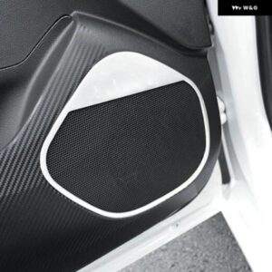 シボレー クルーズ 2016 2017 2018 ステンレス インナー スピーカー オーディオ ホーンリングカバー トリム カー スタイリング 4