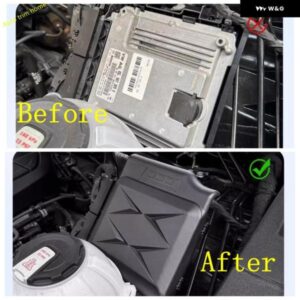 アウディ Q5 2018-24 カバー トリム 電子 制御 ユニット プロテクター キャップ エンジン コンピュータボード 防塵