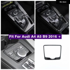 アウディ センター コントロール ギア シフト ボックス ストリップマルチメディア 装飾 パネル カバー トリム A4 A5 B9 2016-2021 カーアクセサリー