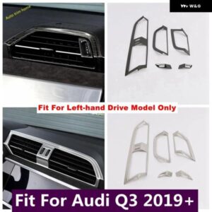 アウディ エアコン 吹き出し口 AC ベント 装飾 フレーム カバー トリム Q3 2019-22 インテリア アクセサリー